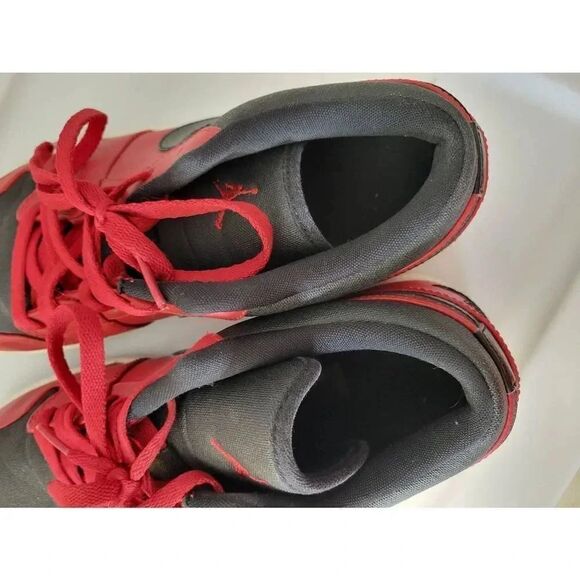 Jordan 1 Retro LowGym Red Black White 10.5 - Picture 9 of 15